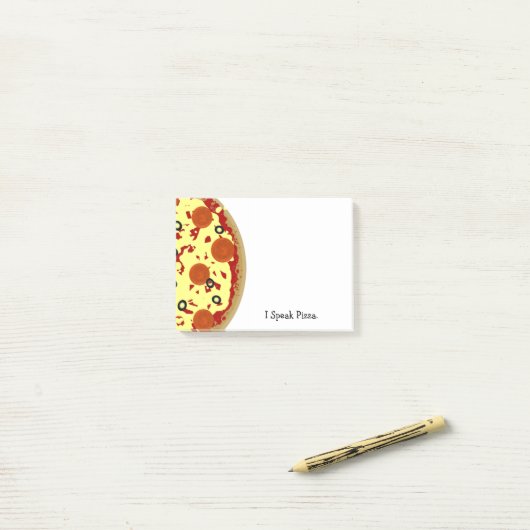 Pizza Sticky Notes Post-it Klebezettel (Auf Schreibtisch)