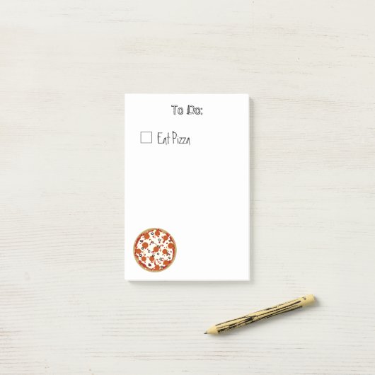 Pizza Sticky Notes Post-it Klebezettel (Auf Schreibtisch)