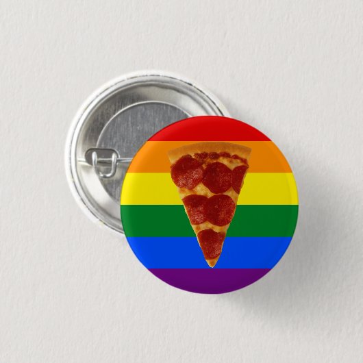 Pizza-Stolz Button (Vorne & Hinten)