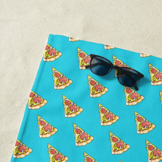 Pizza Strandtuch (Beispiel)