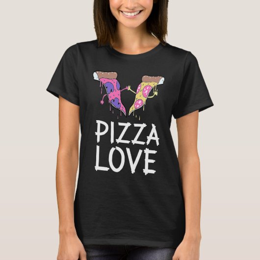 Pizza-Stück Pizza T-Shirt (Vorderseite)