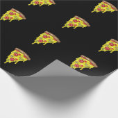 Pizza Stück Salami Geschenkpapier (Ecke)