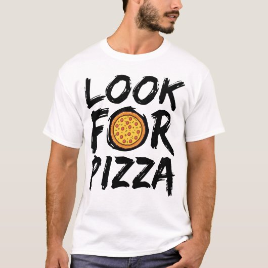 Pizza suchen T-Shirt (Vorderseite)