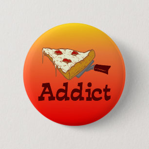 Pizza-Süchtiger Button