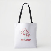 Pizza-Süchtiger-Tragetasche Tasche (Vorderseite)