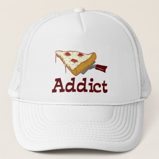 Pizza-Süchtiger Truckerkappe (Vorderseite)