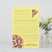 Pizza Supreme Combo Niedlich Kids Food Briefpapier (Stehend Vorderseite)