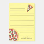 Pizza Supreme Combo Niedlich Kids Food Post-it Klebezettel (Vorderseite)