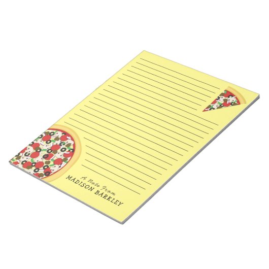 Pizza Supreme Combo Niedlich Kids Stationärer Note Notizblock (angewinkelt)