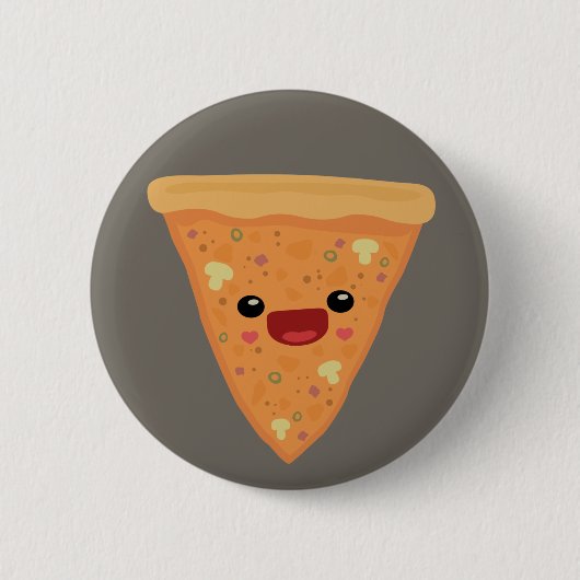 Pizza-Süsse Button (Vorderseite)