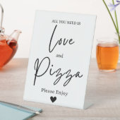 Pizza Table Sign für Hochzeiten oder Party Sockelschild (In Situ)