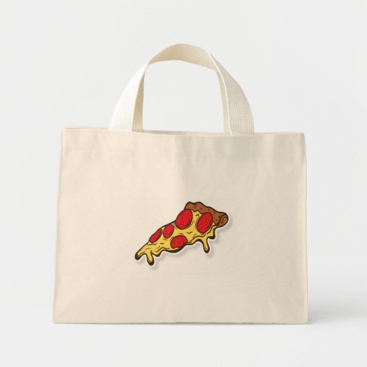 Pizza-Tasche Mini Stoffbeutel (Vorne)