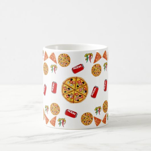 Pizza-Tasse Kaffeetasse (Mittel)