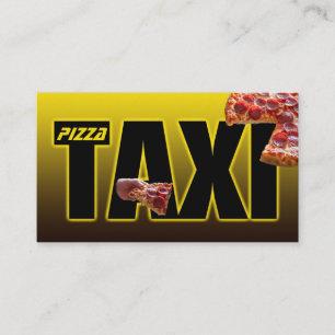 Pizza taxi pizzaservice taxi pizza cai visitenkarte