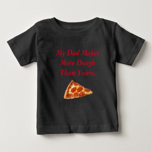 Pizza-Teig-Kind Baby T-shirt (Vorderseite)