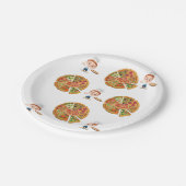 Pizza-Teller Pappteller (Schrägansicht)