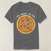 Pizza The Circle Pizza Lover Funny Feinschmecker  T-Shirt (Design vorne)