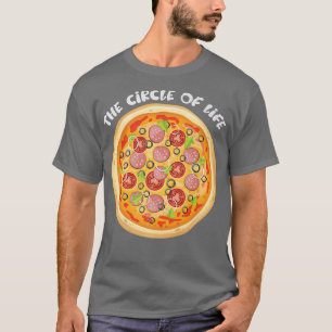 Pizza The Circle Pizza Lover Funny Feinschmecker T-Shirt
