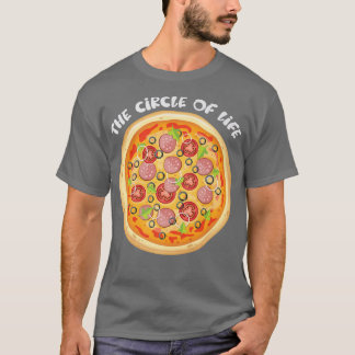 Pizza The Circle Pizza Lover Funny Feinschmecker  T-Shirt