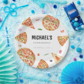 Pizza Theme Birthday Paper Plate Pappteller (Party)