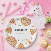 Pizza Theme Birthday Paper Plate Pappteller (Party)