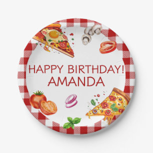 Pizza Theme Birthday Pappteller