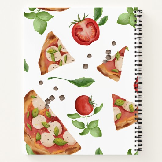 Pizza Theme Rezept Buch (Rückseite)