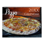 Pizza Themed 2025 Wall Calendar Geschenk Kalender (Titelbild)