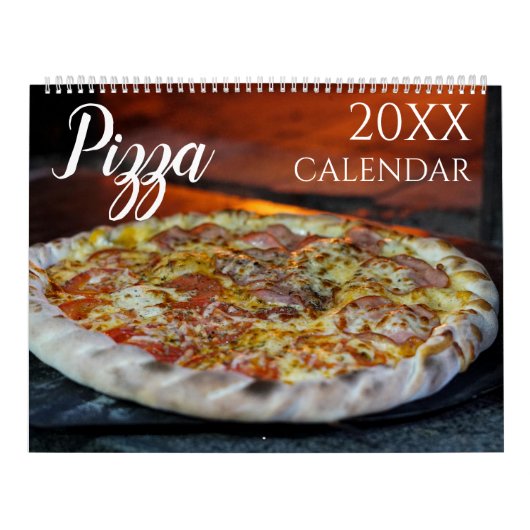 Pizza Themed 2025 Wall Calendar Geschenk Kalender (Titelbild)