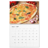 Pizza Themed 2025 Wall Calendar Geschenk Kalender (Mär 2027)