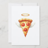 Pizza-Themed A-Slice of Heaven Baby Shower Einladung (Rückseite)