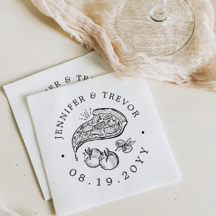 Pizza Themed Gourmet Servietten