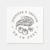 Pizza Themed Gourmet | Servietten (Vorderseite)