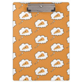 Pizza Thoughts Klemmbrett (Vorderseite)