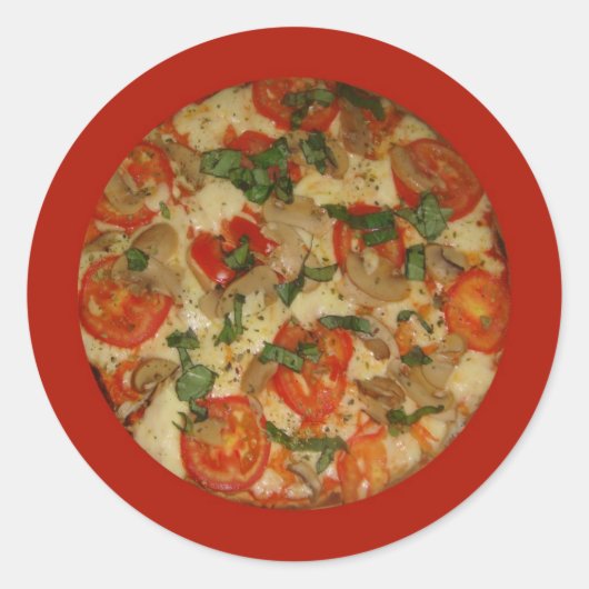 Pizza Time - Bestellen wir eine Pizza! Runder Aufkleber (Vorderseite)