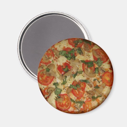 Pizza Time - Köstlich! Magnet (Vorderseite/Rückseite)