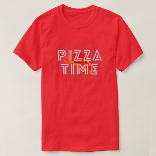 Pizza Time Lazy Chill Design 24634542 T-Shirt (Design vorne)