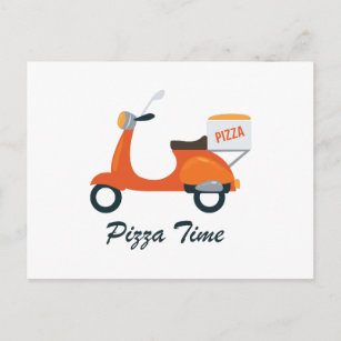 Pizza Time Postkarte