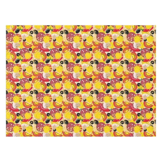 Pizza Tischdecke (Vorderseite (Horizontal))