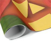 Pizza Tomate Käse Basilikum hell Geschenkpapier (Rolleneckpunkt)