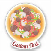 Pizza Top Aufkleber (Vorderseite)