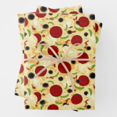 Pizza Toppings Pattern Geschenkpapier Set (Beispiel)