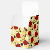 Pizza Toppings Pattern Geschenkschachtel (Geöffnet)