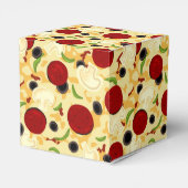 Pizza Toppings Pattern Geschenkschachtel (Rückseite)