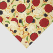 Pizza Toppings Pattern Seidenpapier (Detail)