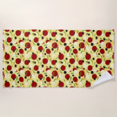 Pizza Toppings Pattern Strandtuch (Vorderseite)