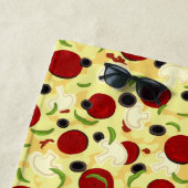 Pizza Toppings Pattern Strandtuch (Beispiel)