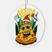 Pizza Tree Weihnachten Lights Merry Crustmas Weihn Keramik Ornament (Links)