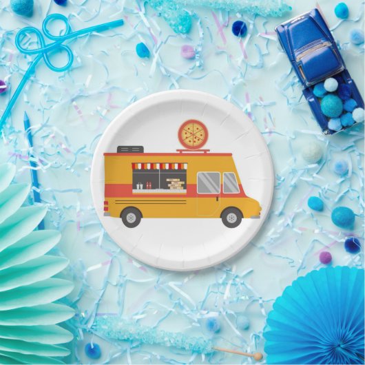 Pizza Truck Papierplatte Pappteller (Party)