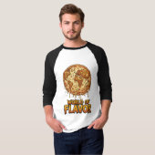 Pizza-Überlastungs-Planet T-Shirt (Vorne ganz)